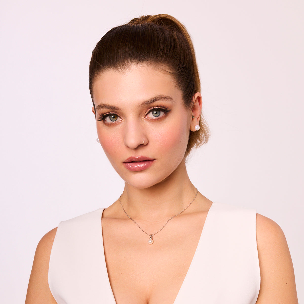 Zawieszka srebrna z perłą - Verona