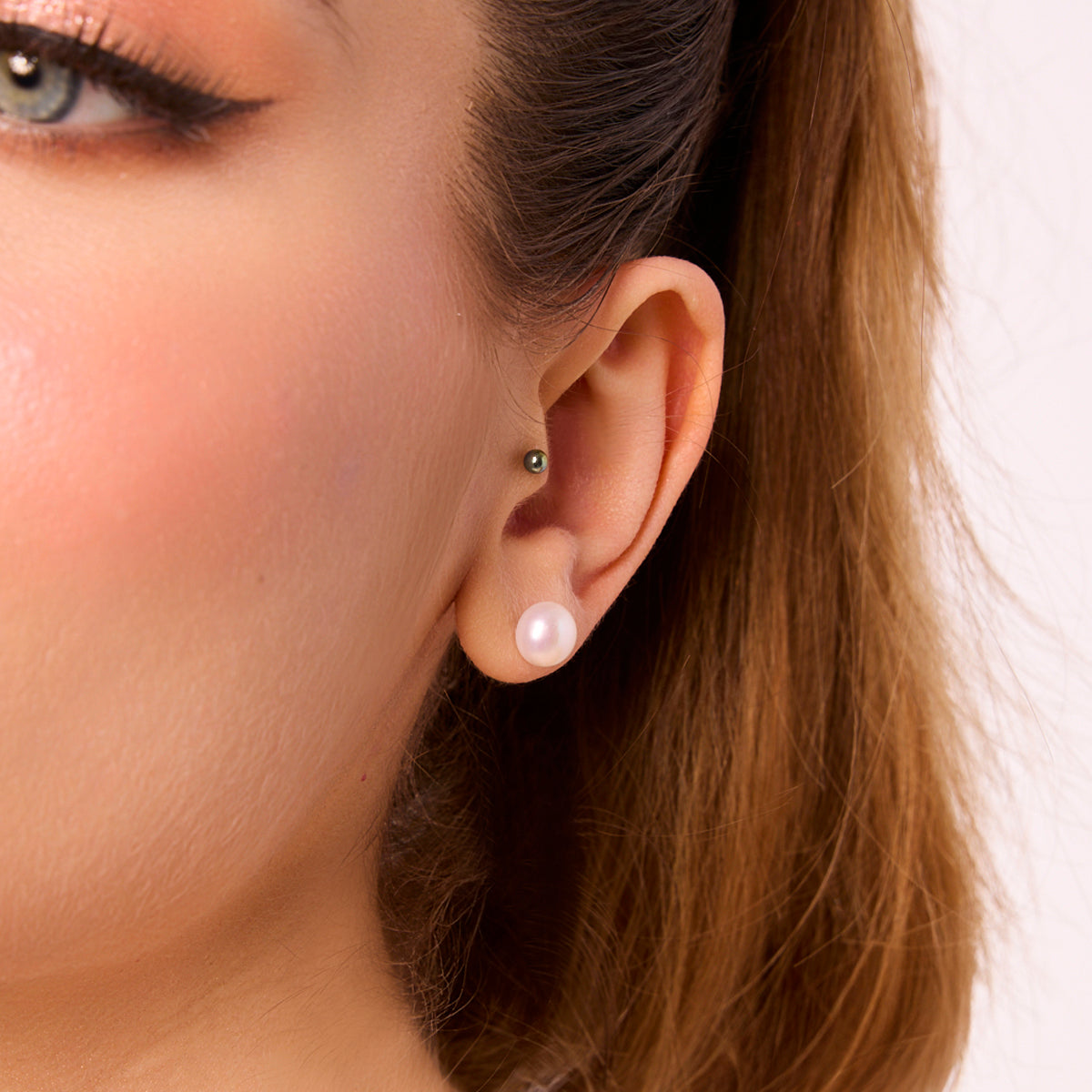 Kolczyki srebrne z perłami - Verona