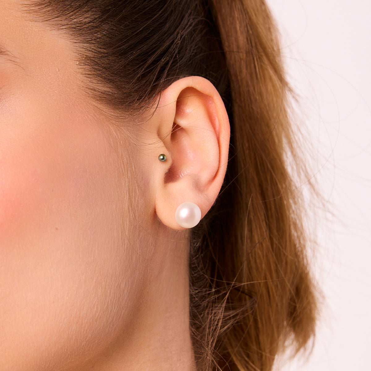 Kolczyki srebrne z perłami - Verona