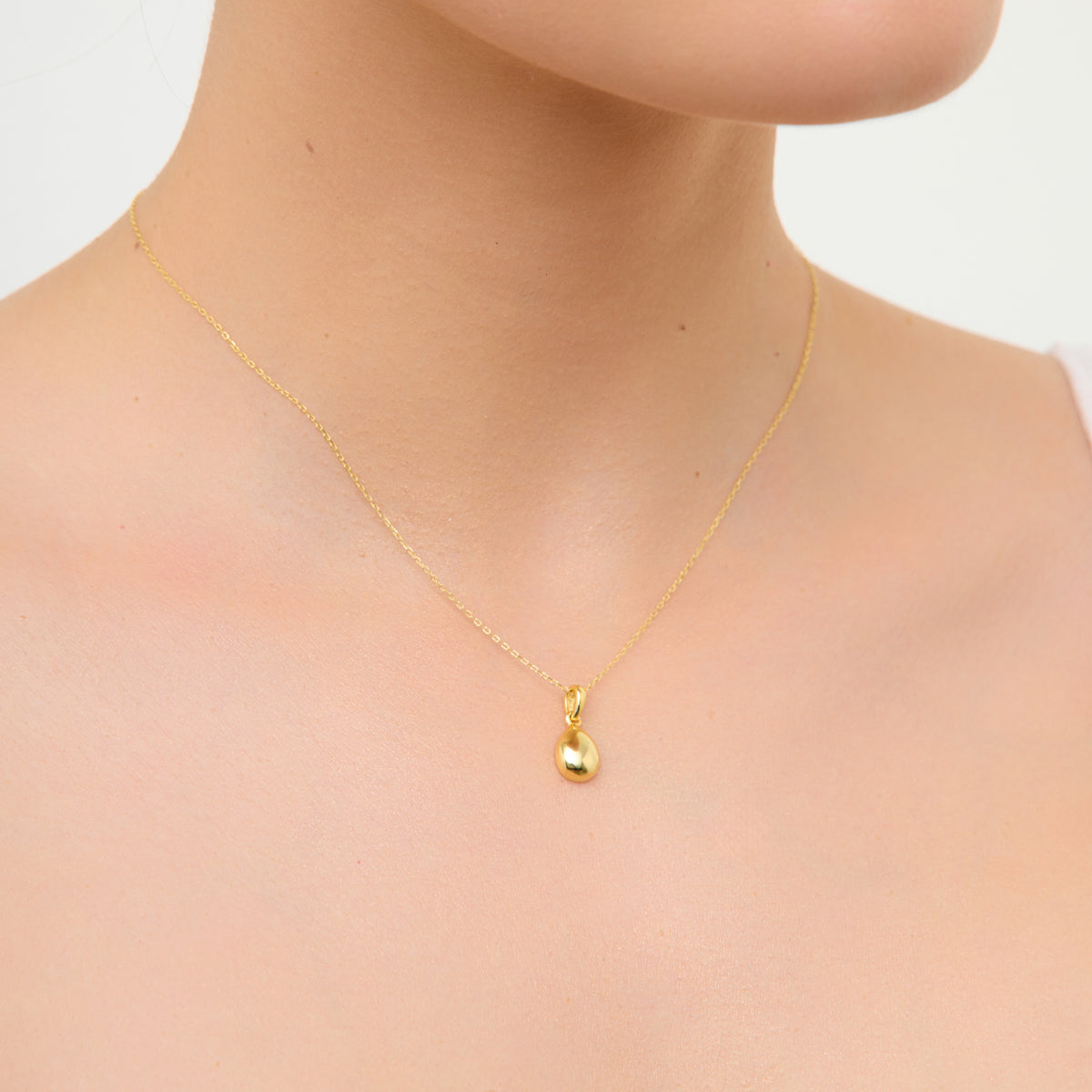 Komplet biżuterii srebrnej pozłacanej - łezki