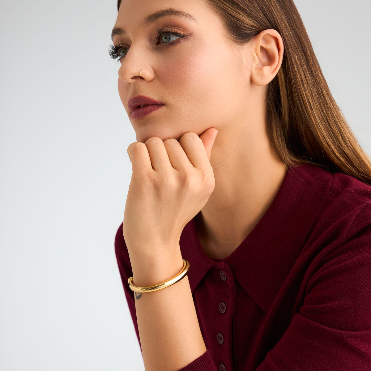 Bransoletka stalowa sztywna - Moderno