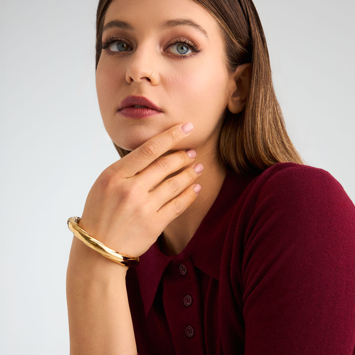 Bransoletka stalowa sztywna - skręcana - Moderno