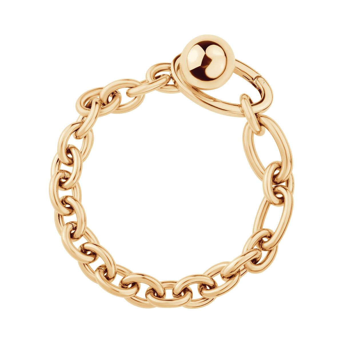 Bransoletka stalowa - kulki - Moderno