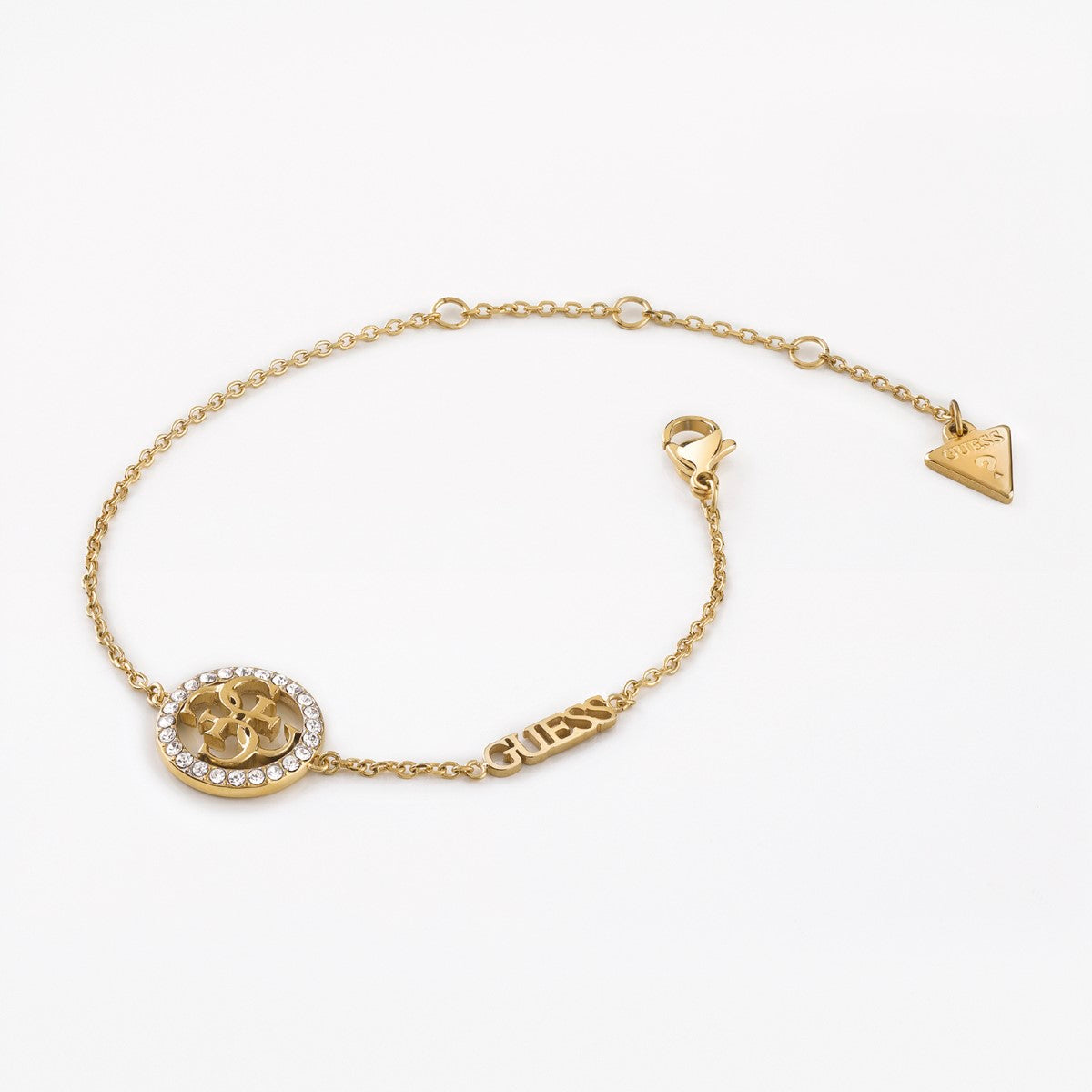 Bransoletka stalowa z cyrkoniami - Guess Live In 4G