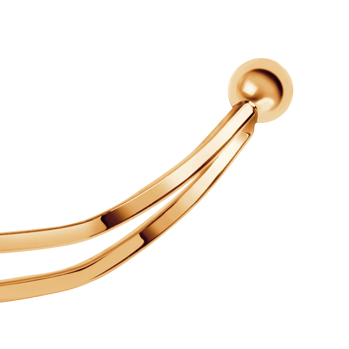 Bransoletka z mosiądzu złocona - sztywna - Moderno