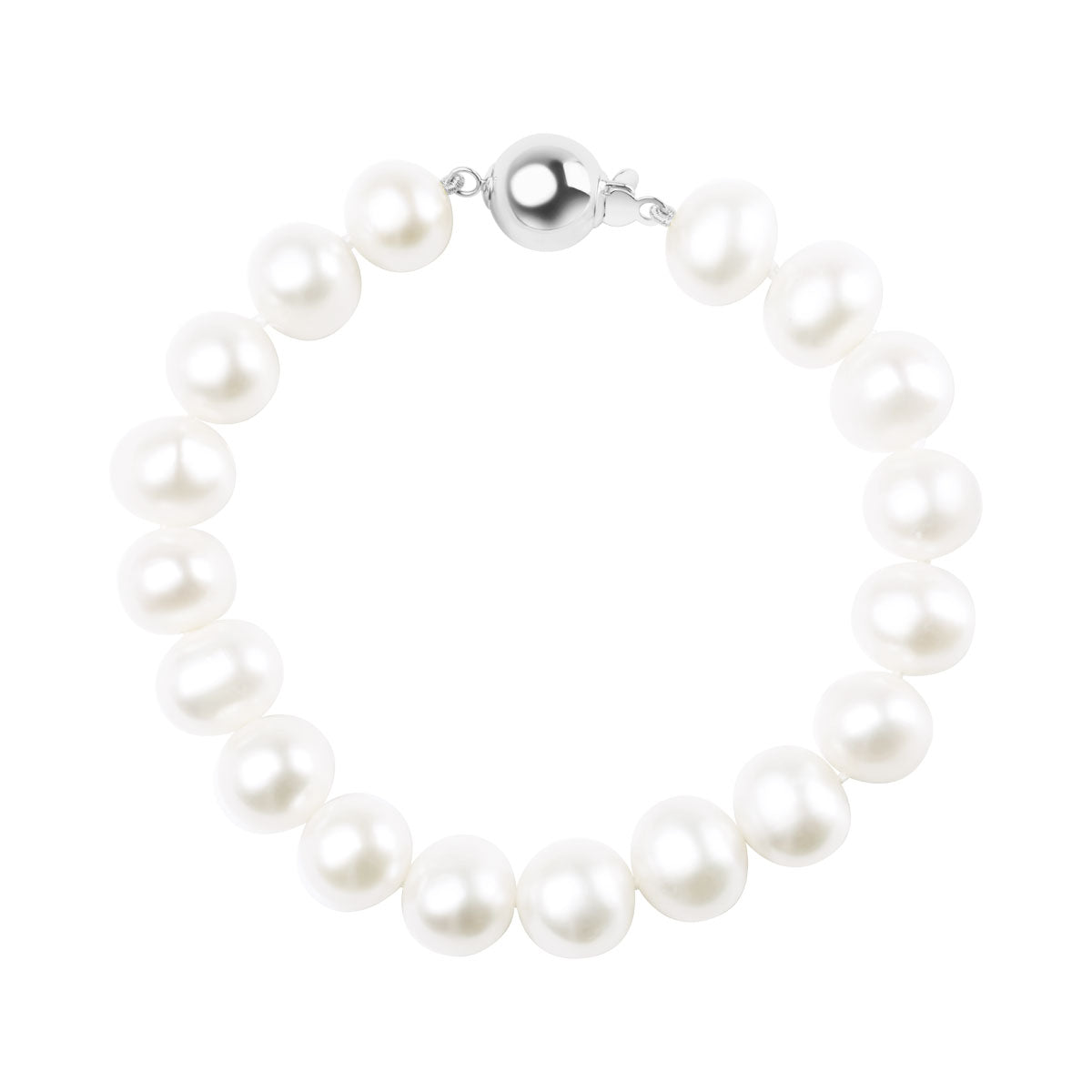 Bransoletka srebrna z pereł