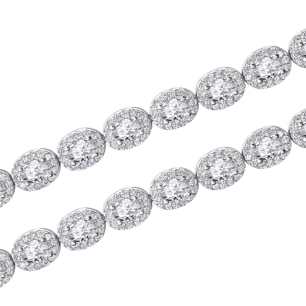 Bransoletka srebrna z cyrkoniami