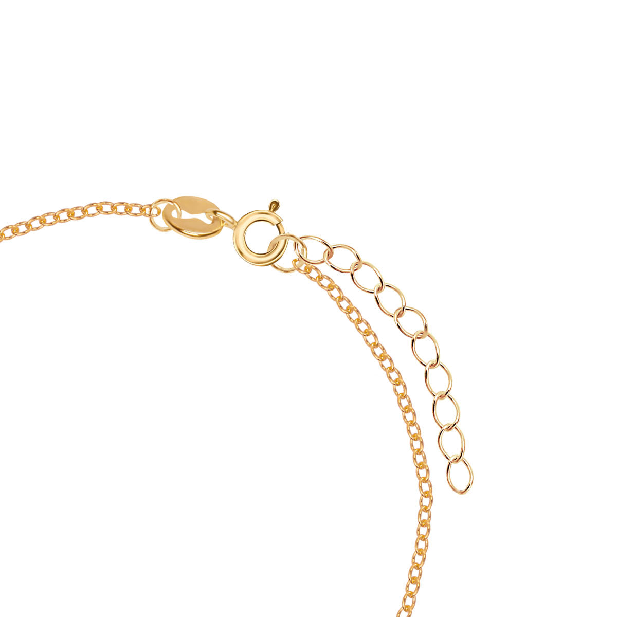 Bransoletka srebrna pozłacana - nieskończoność