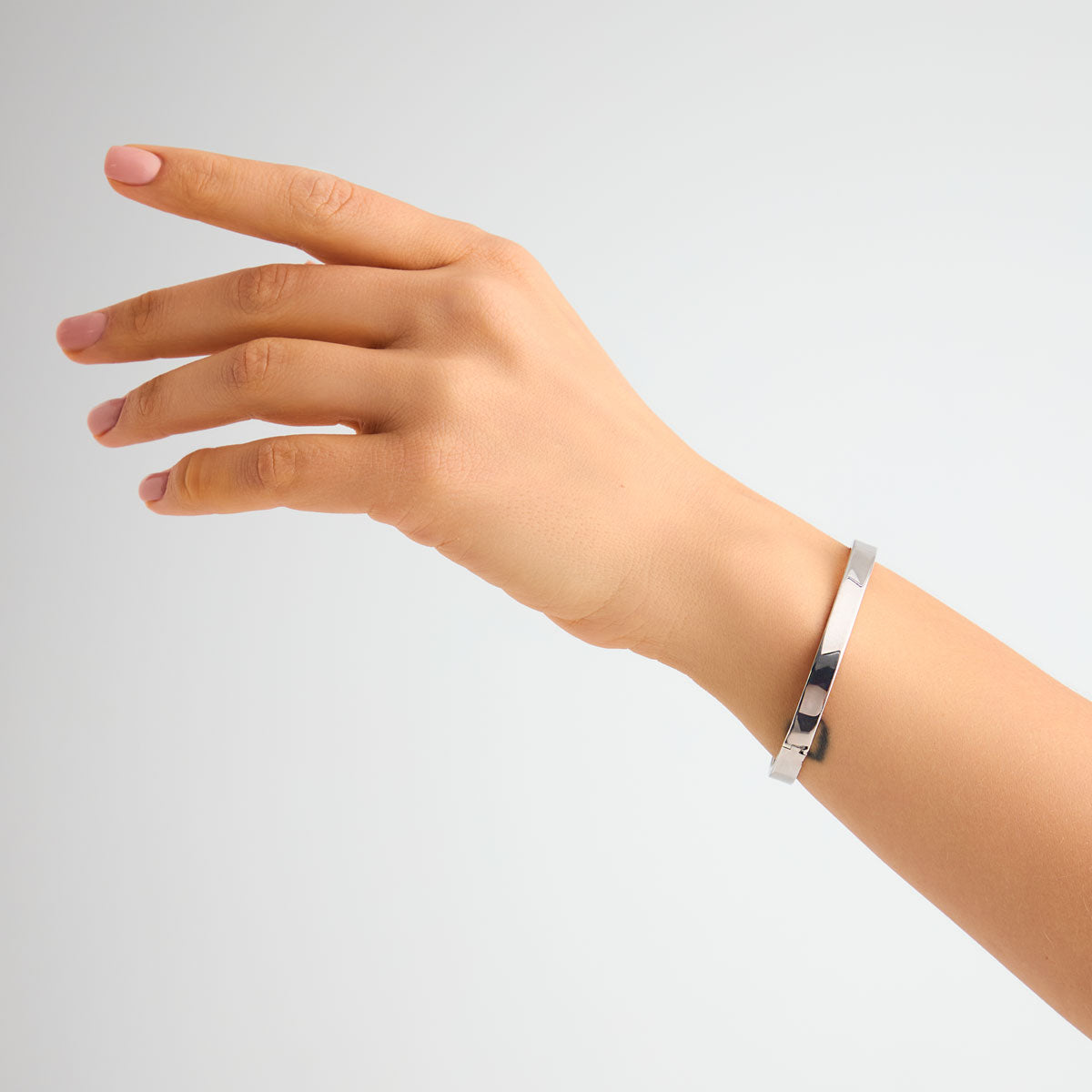 Bransoletka srebrna sztywna - Senza - Verona