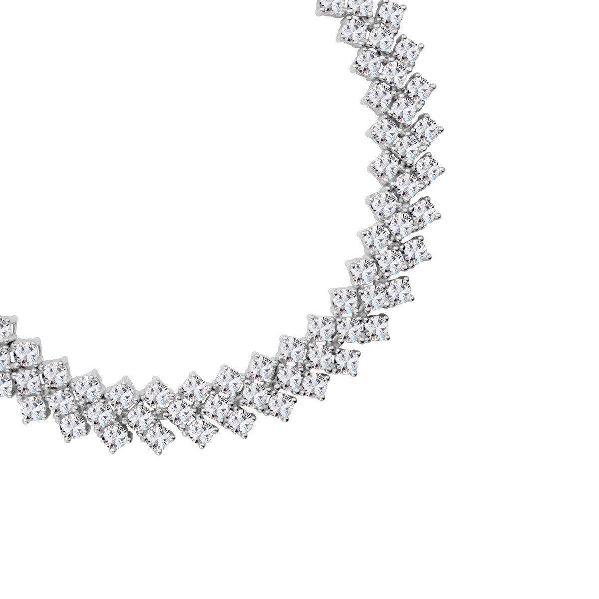 Bransoletka srebrna z cyrkoniami - Evento