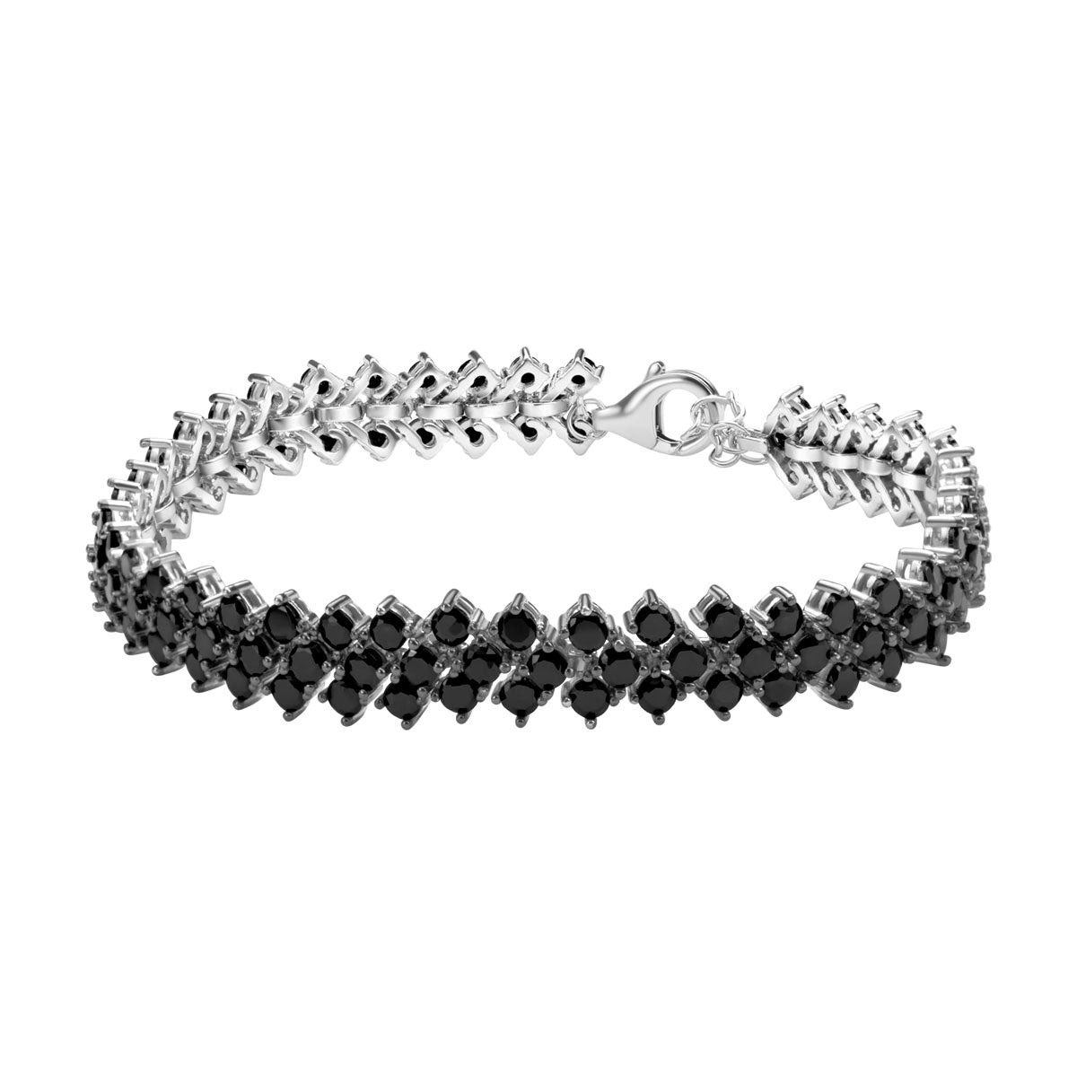 Bransoletka srebrna z cyrkoniami - Evento