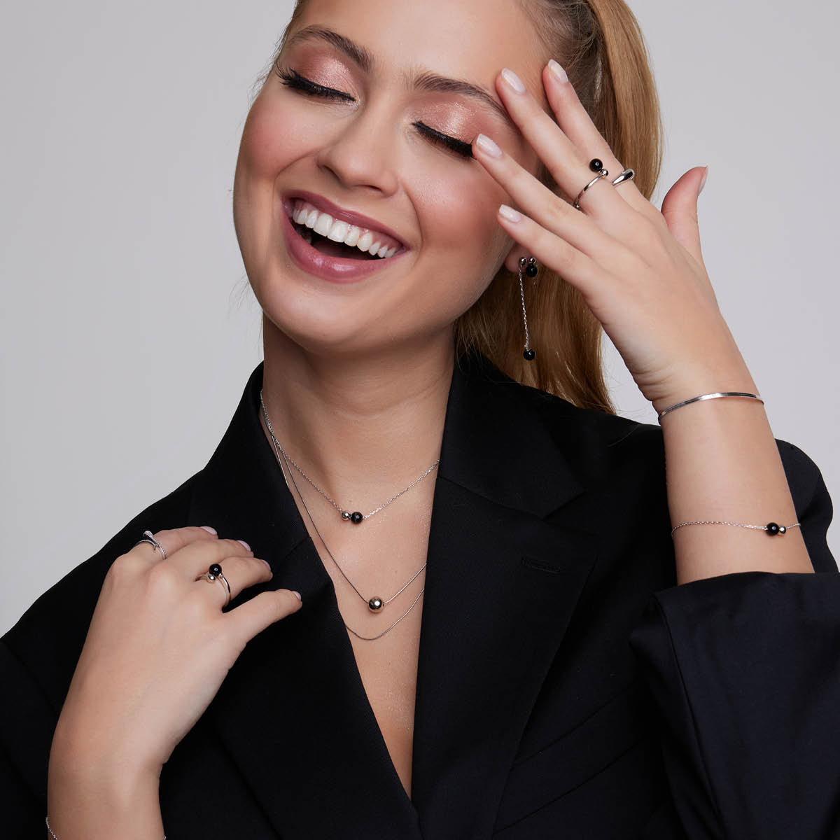 Bransoletka srebrna - żmijka