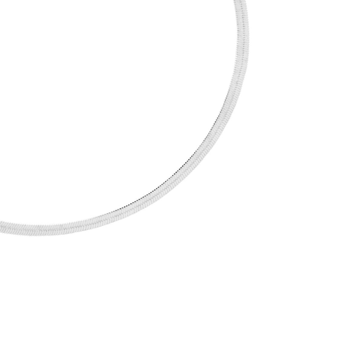 Bransoletka na nogę srebrna - żmijka - Verona