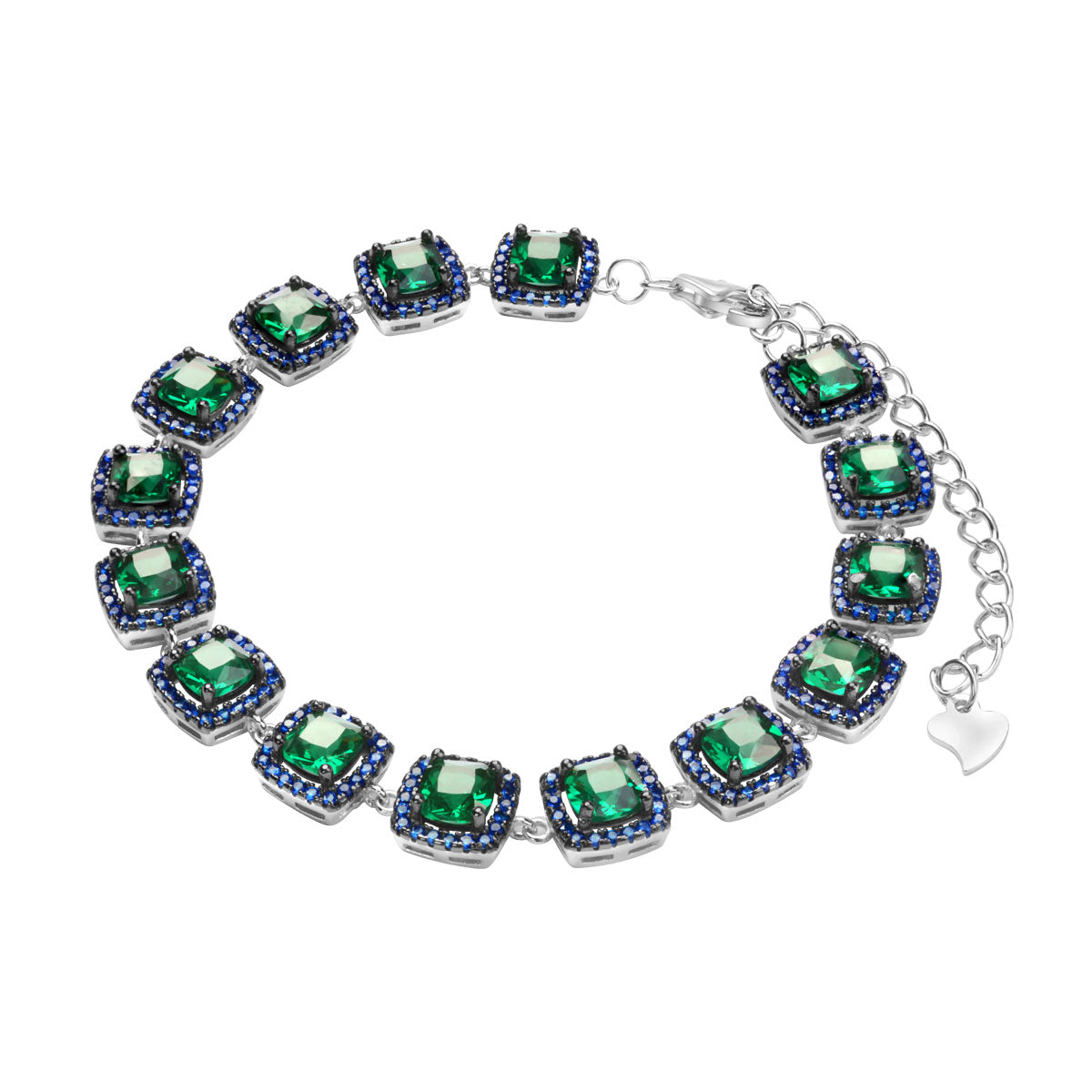 Bransoletka srebrna z cyrkoniami