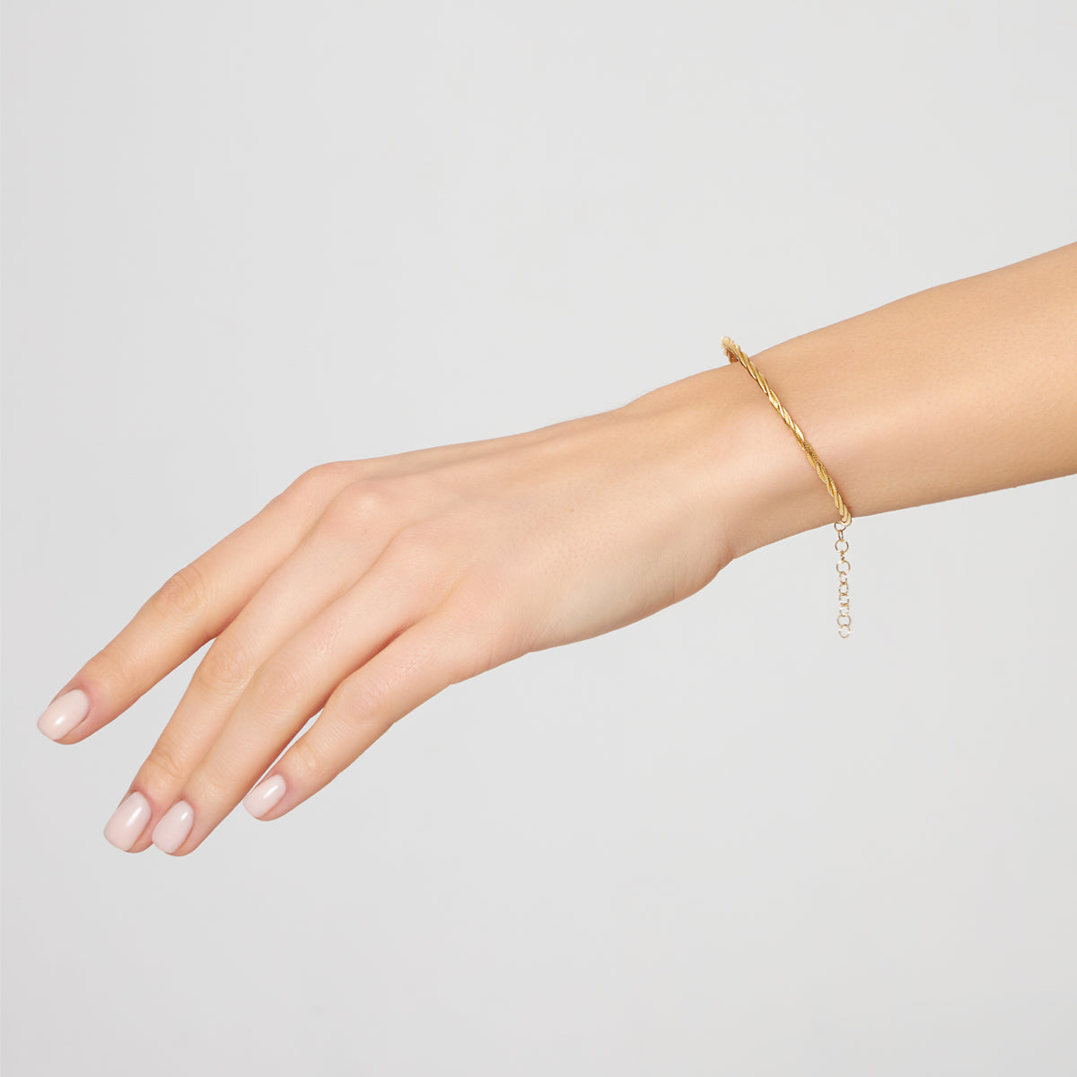 Bransoletka srebrna pozłacana - Senza