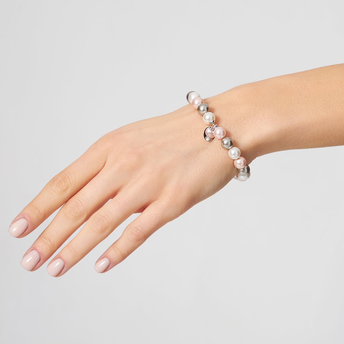 Bransoletka srebrna z muszlami