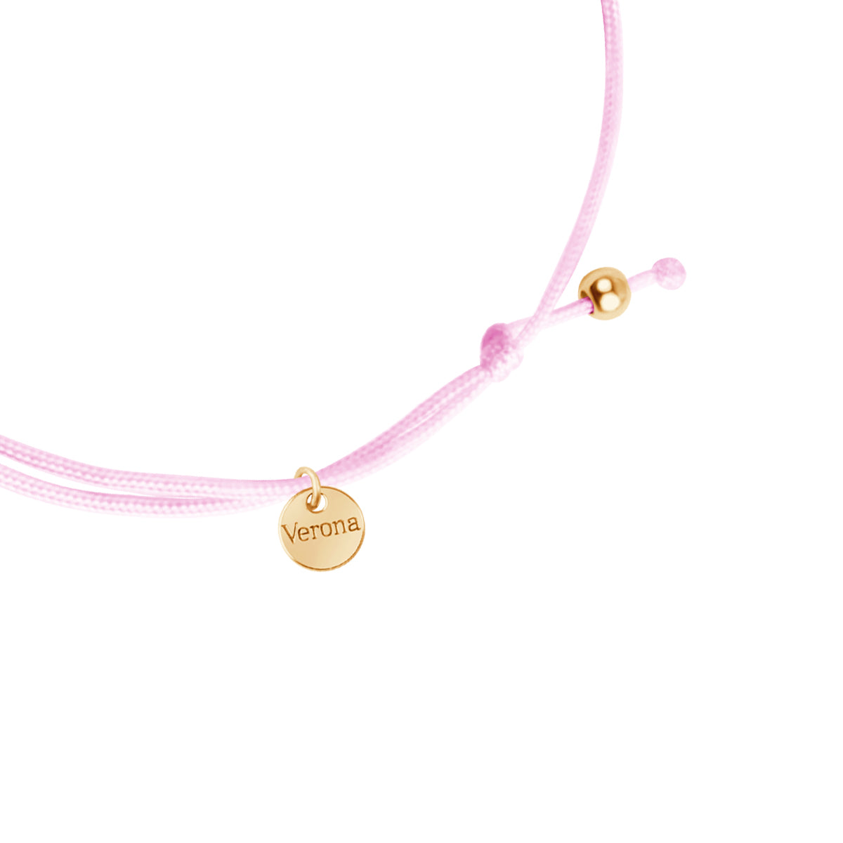 Bransoletka na różowym sznurku - Mommy & Me
