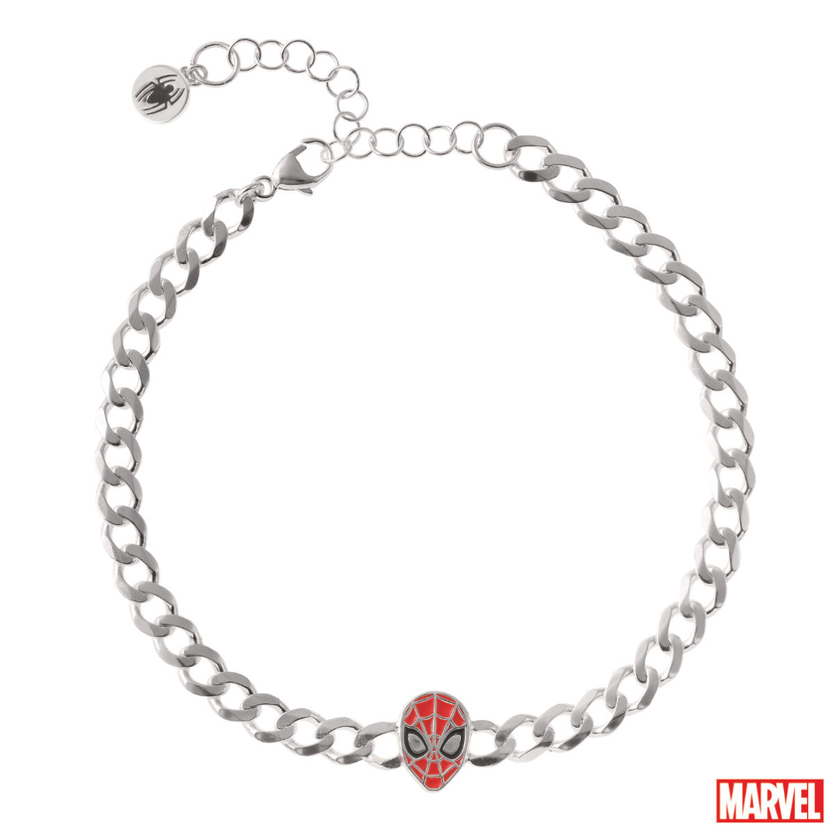 Bransoletka srebrna - Spider Man - Marvel