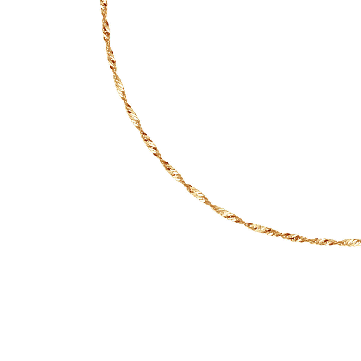 Bransoletka na nogę złota