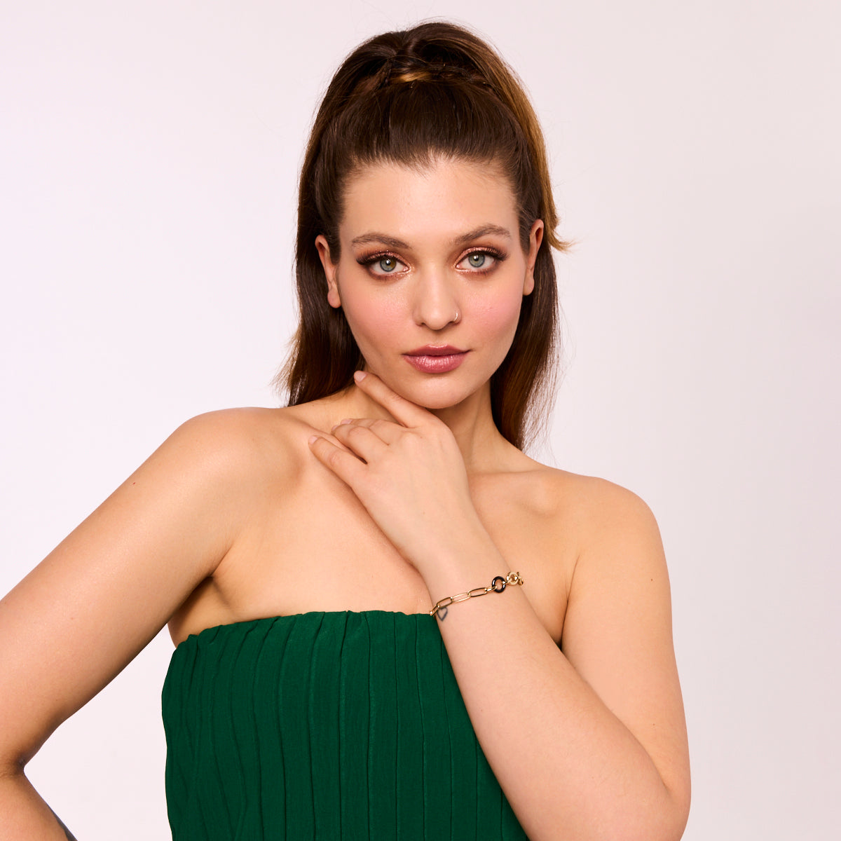 Bransoletka złota - koło