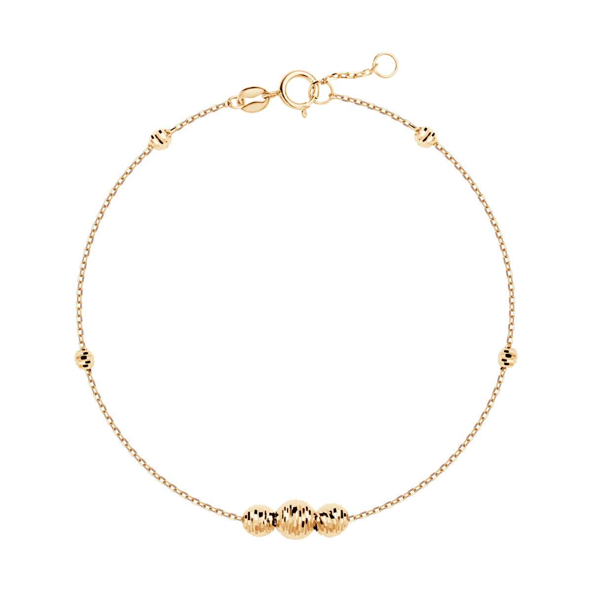 Bransoletka złota - kulki