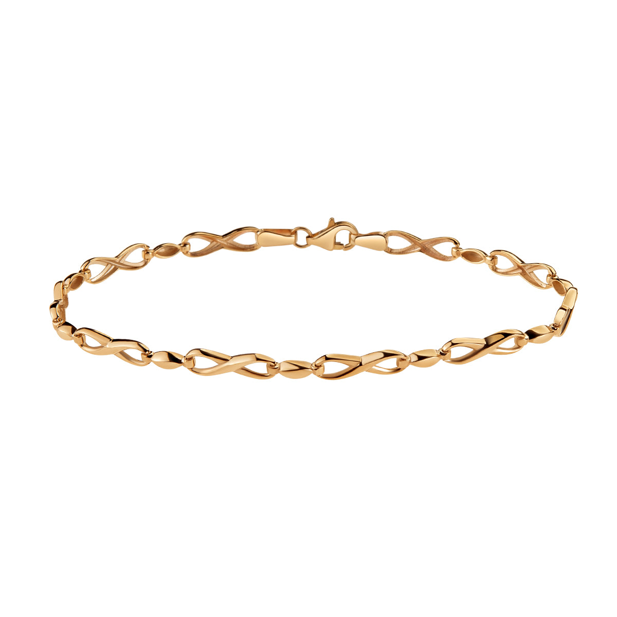 Bransoletka złota - nieskończność