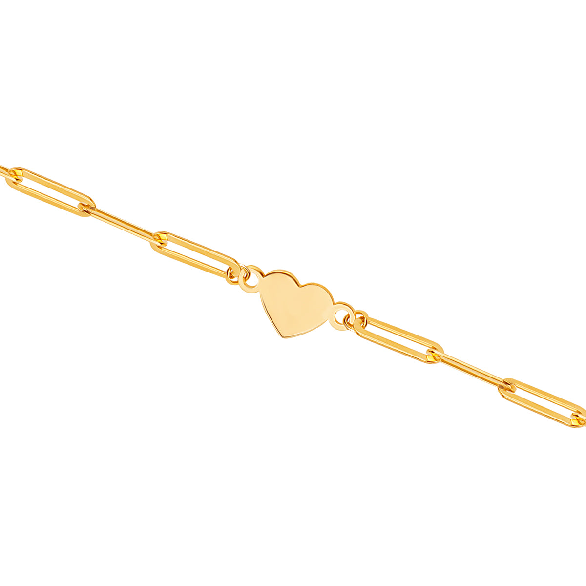 Bransoletka złota - serce