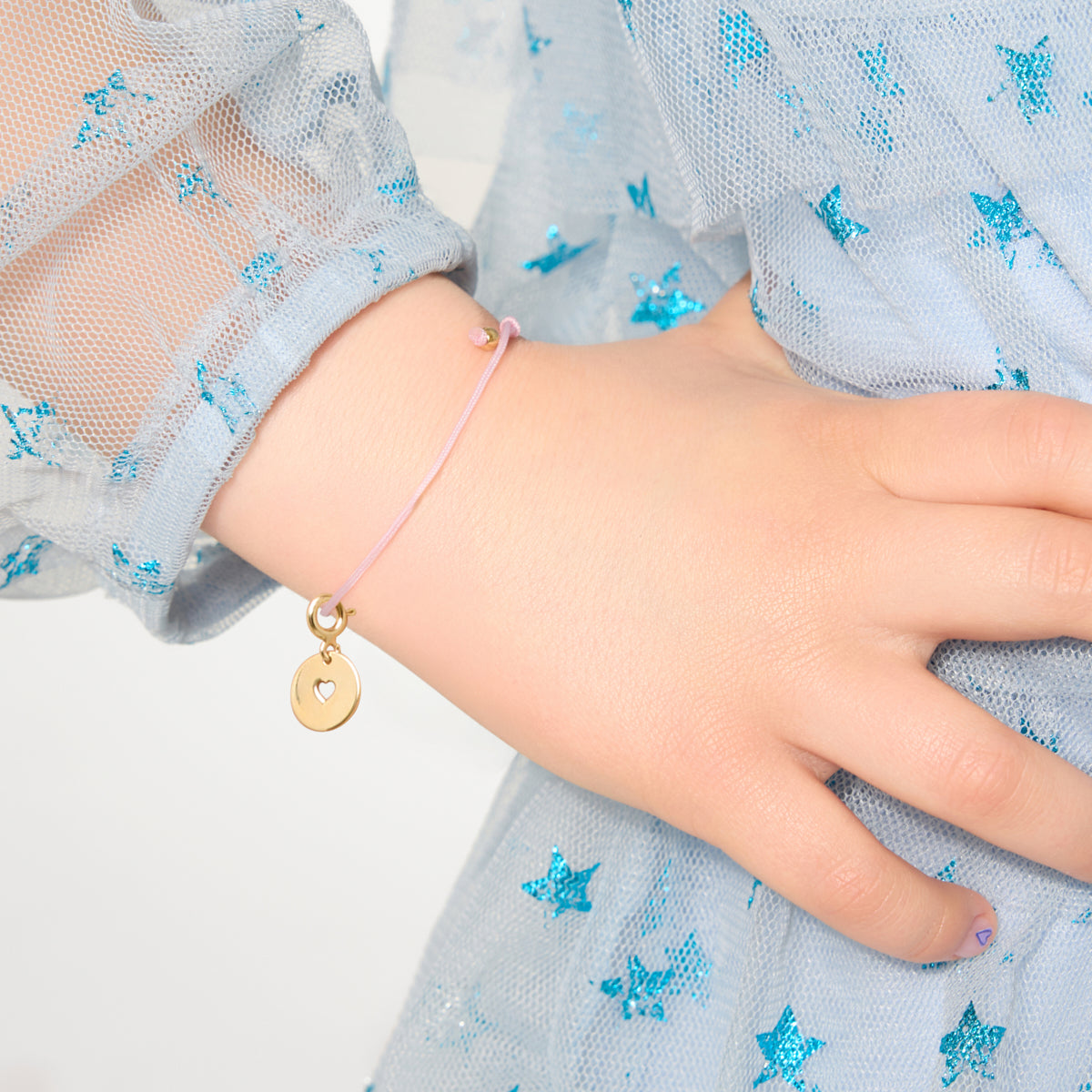 Zawieszka srebrna pozłacana - serce - Mommy & Me