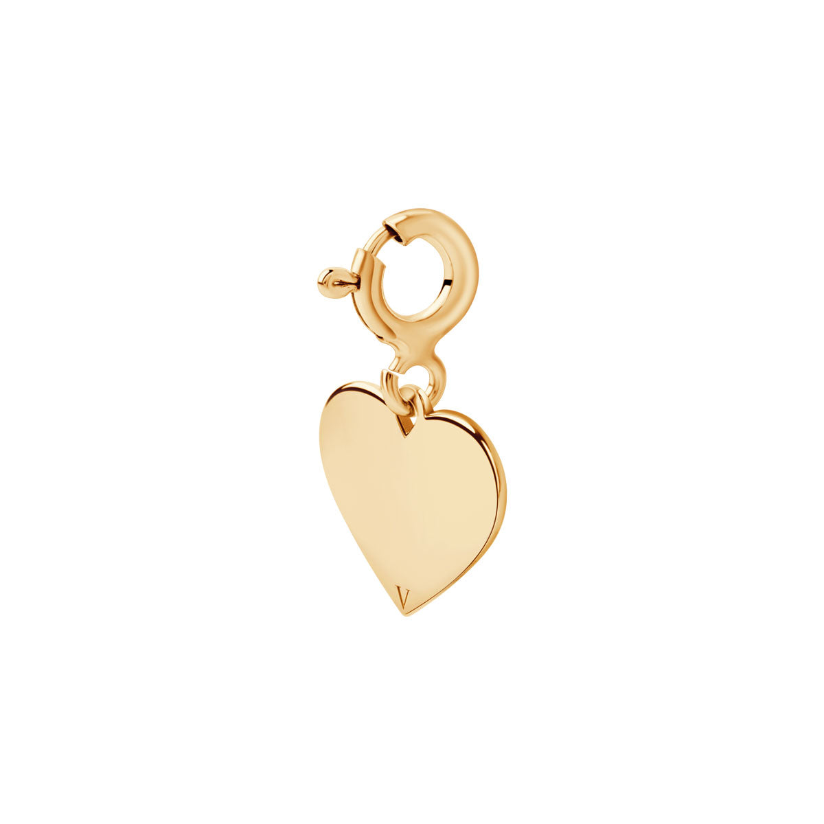 Zawieszka srebrna pozłacana - serce - Mommy & Me