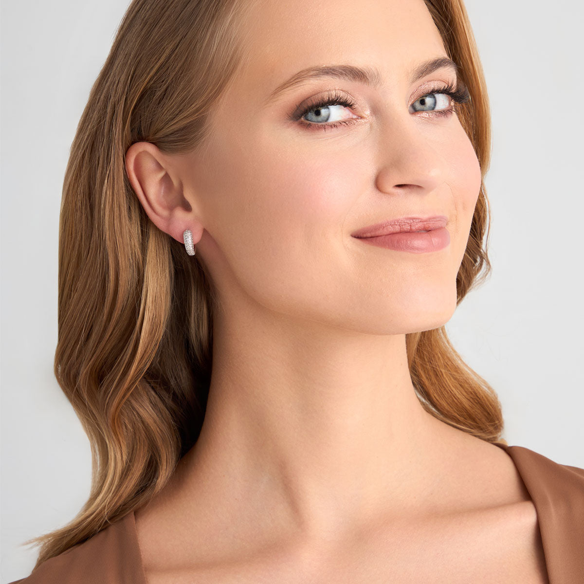 Kolczyki srebrne z cyrkoniami - Evento