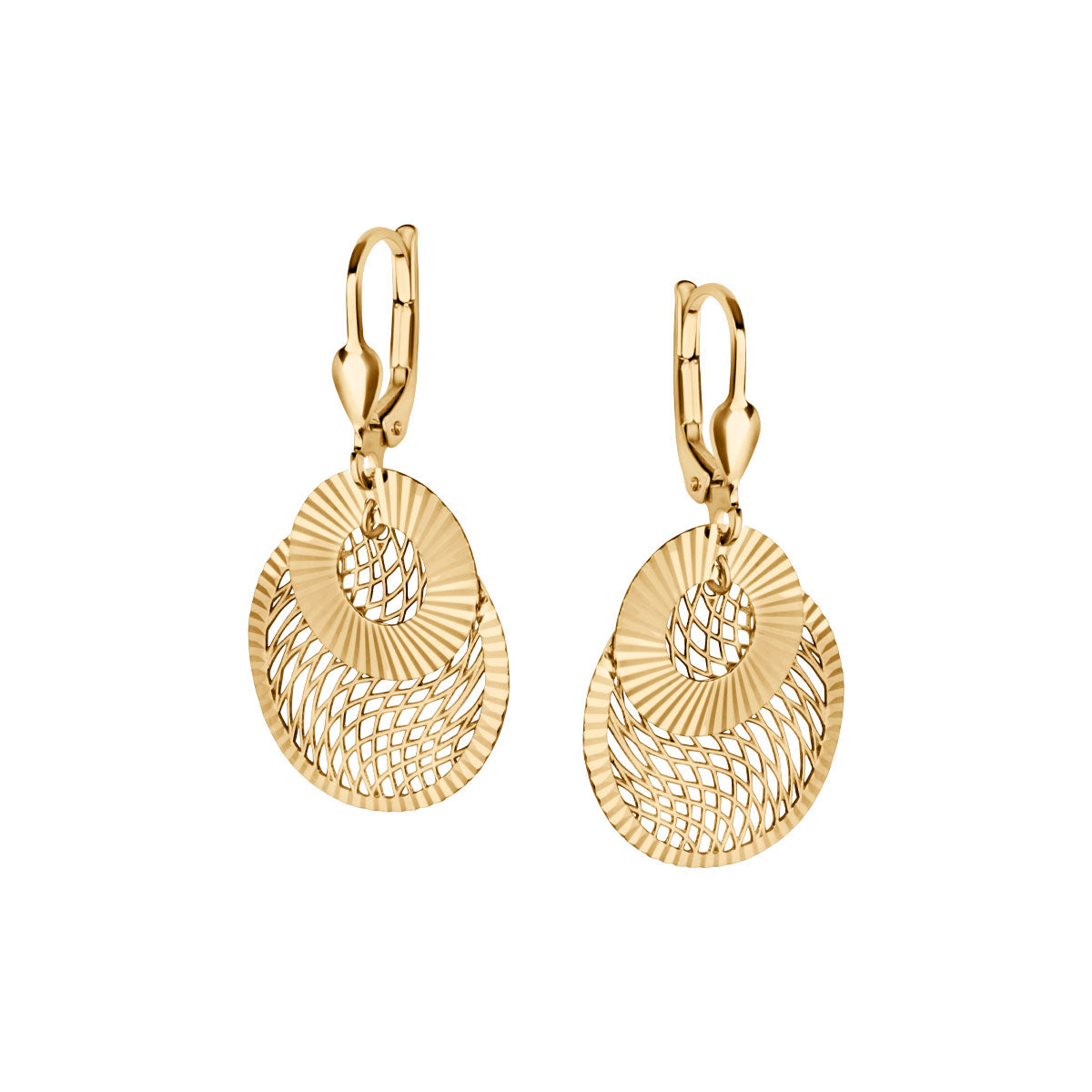 Kolczyki złote - koła