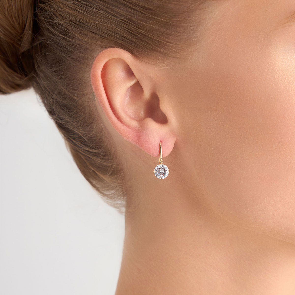 Kolczyki złote z cyrkoniami