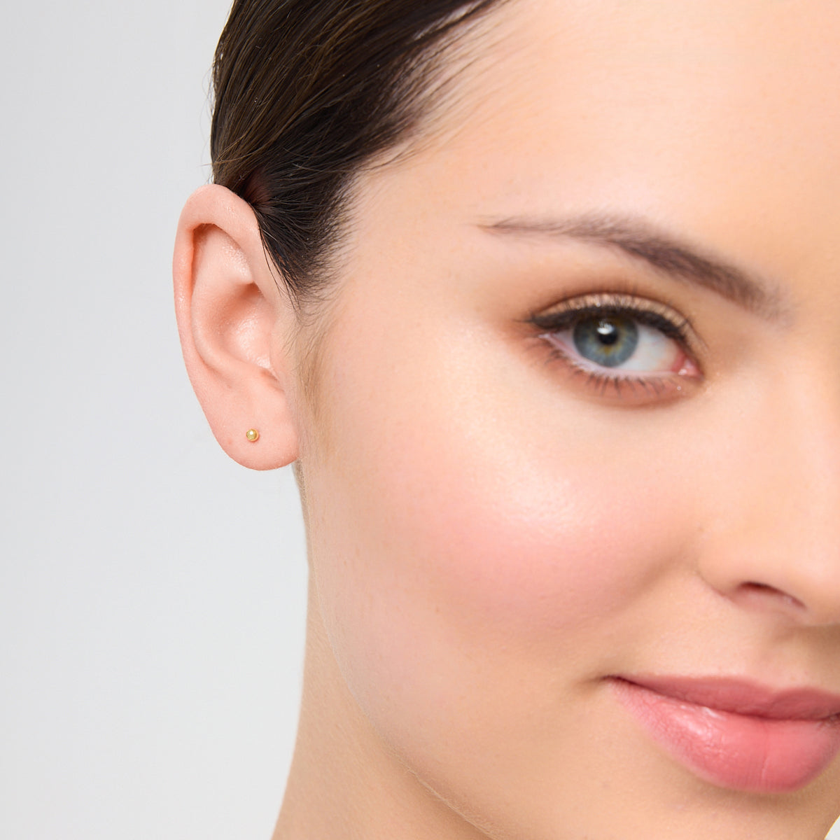 Kolczyk srebrny pozłacany - Bambini