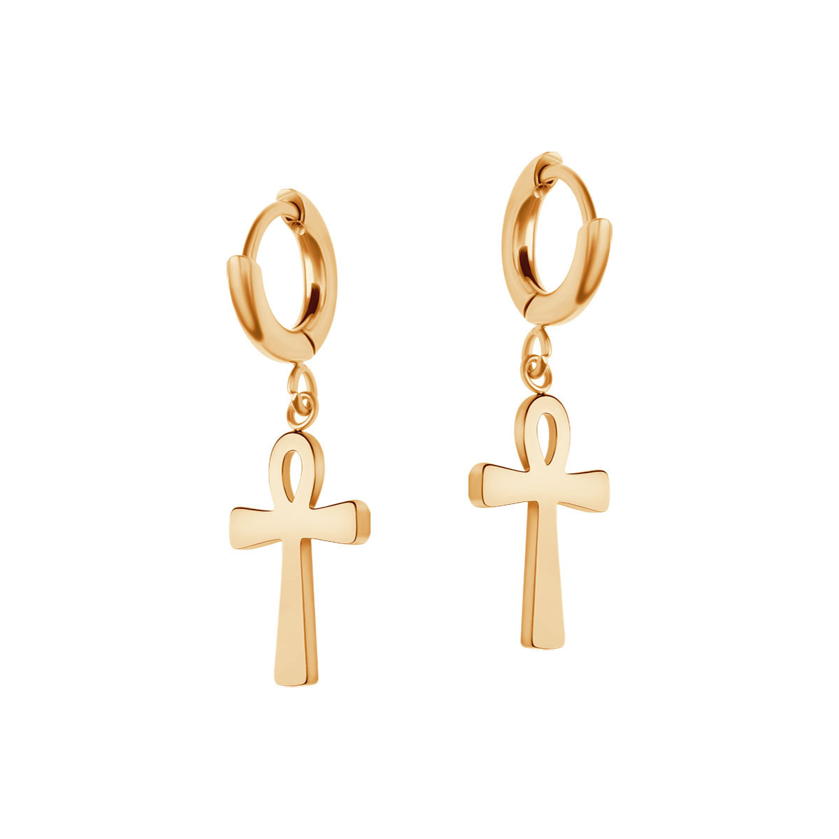 Kolczyki stalowe - krzyże - Moderno