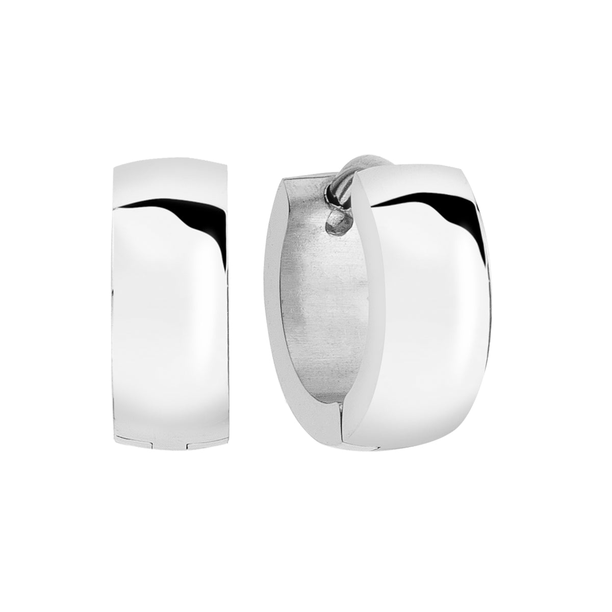 Kolczyki koła - stalowe - Moderno