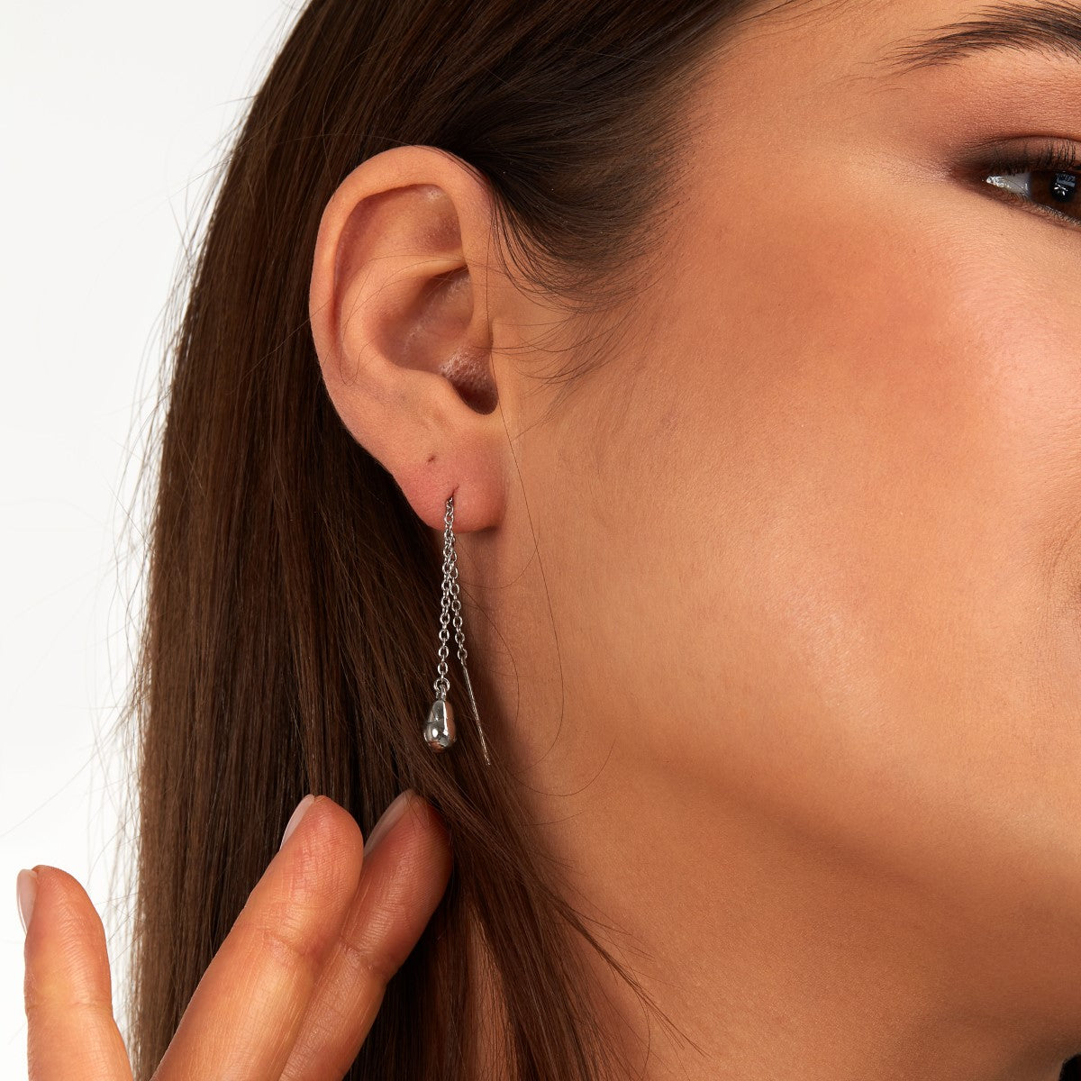 Kolczyki stalowe przeciągane - Trussardi T-Design Baroque