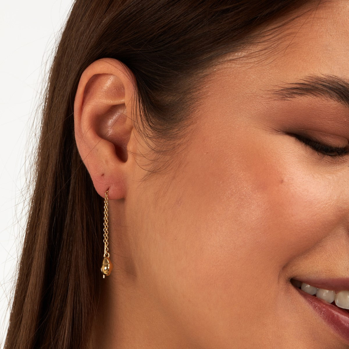 Kolczyki stalowe wiszące - łezki - Trussardi T-Design Baroque