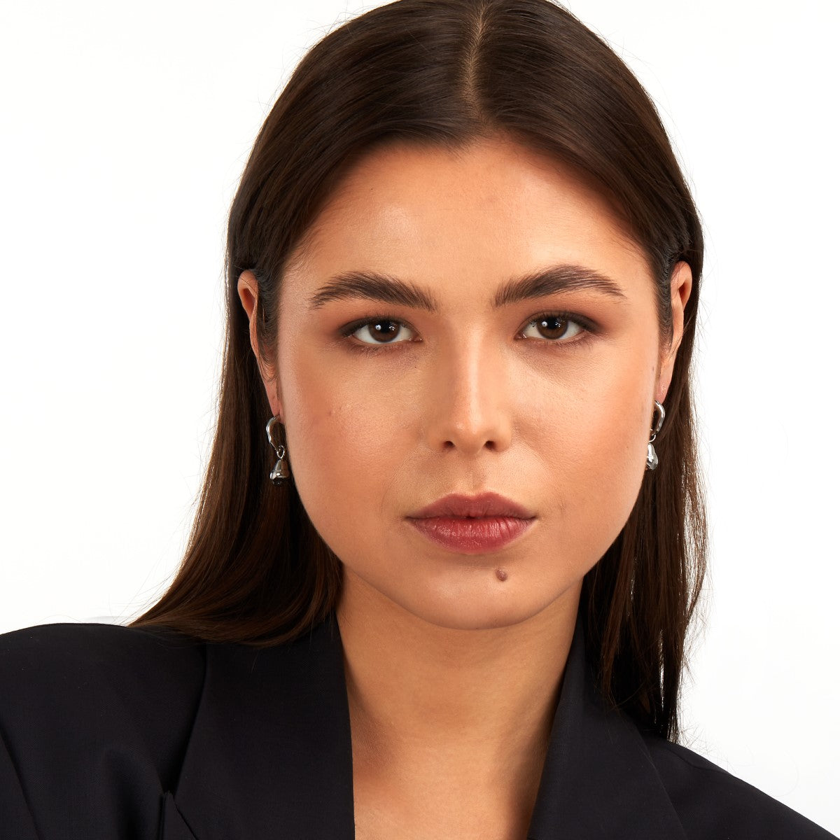 Kolczyki stalowe wiszące - łezki - Trussardi T-Design Baroque