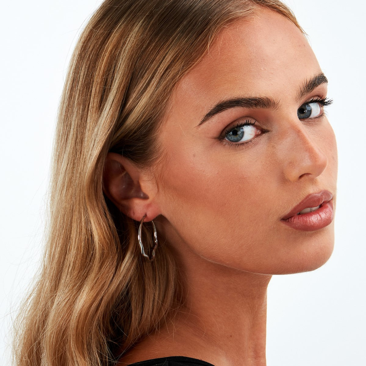 Kolczyki stalowe - koła - Trussardi T-Design