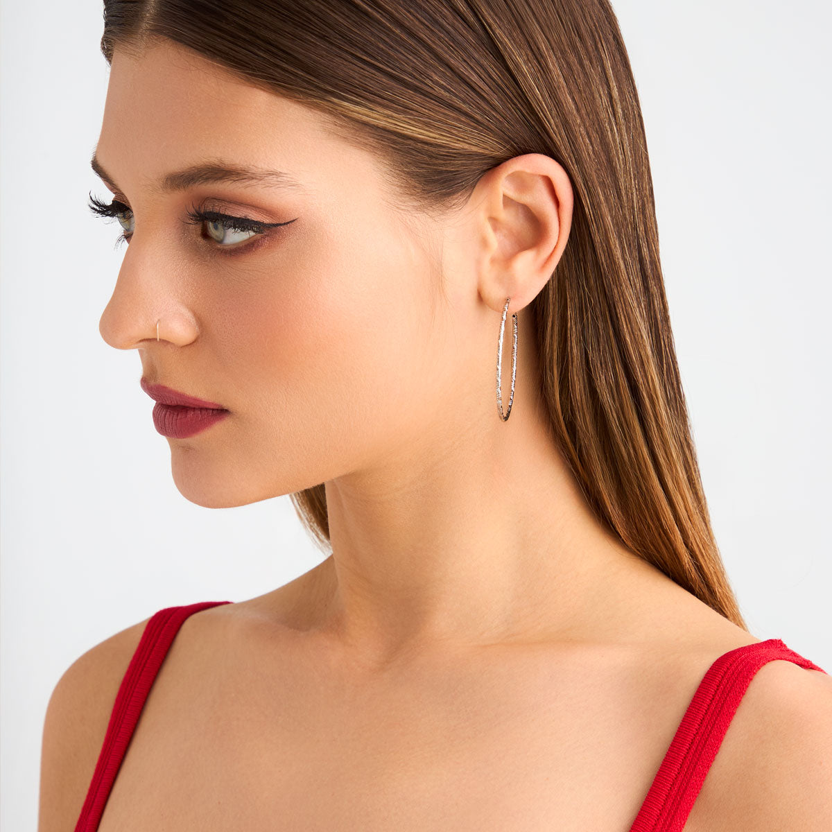 Kolczyki srebrne - koła