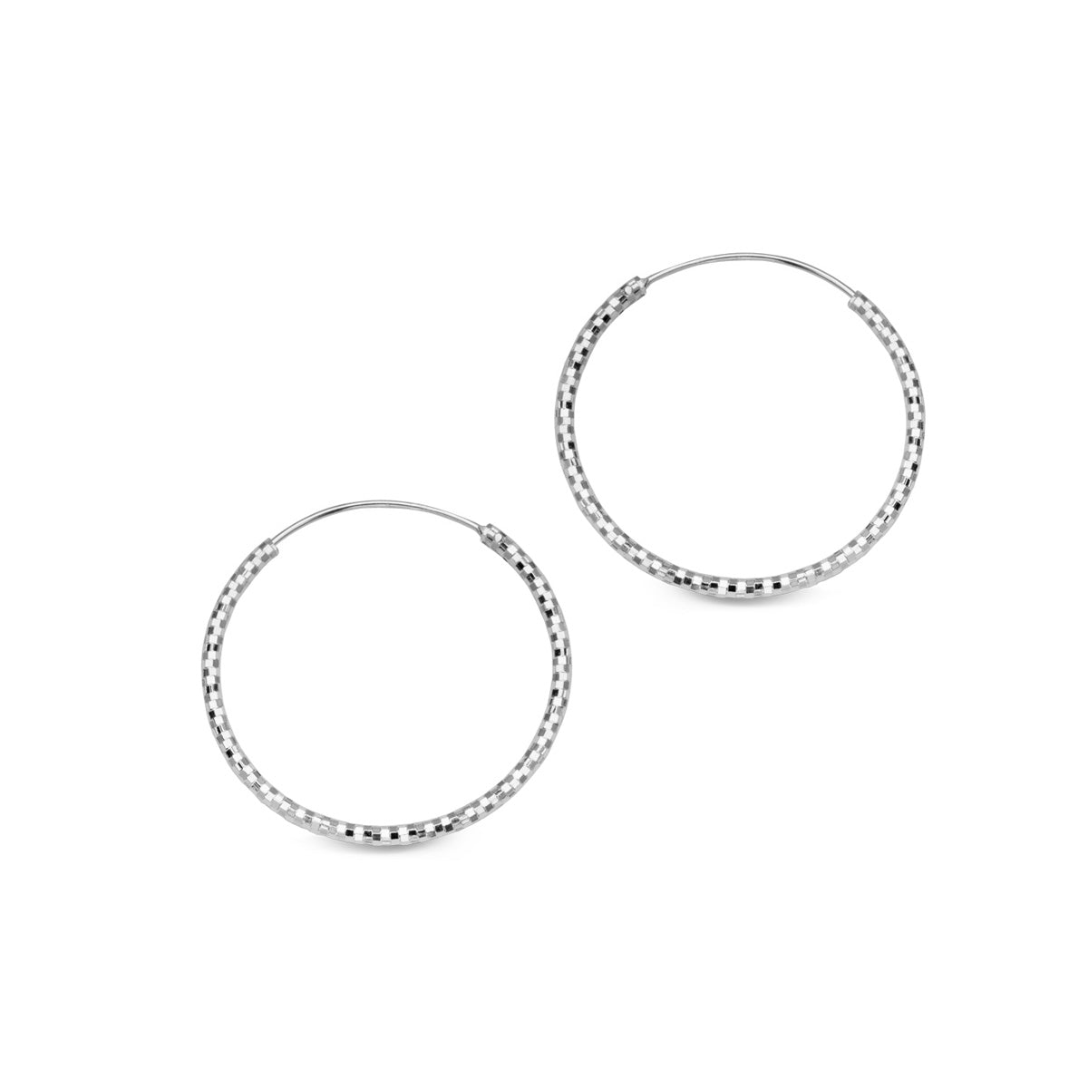 Kolczyki srebrne - koła