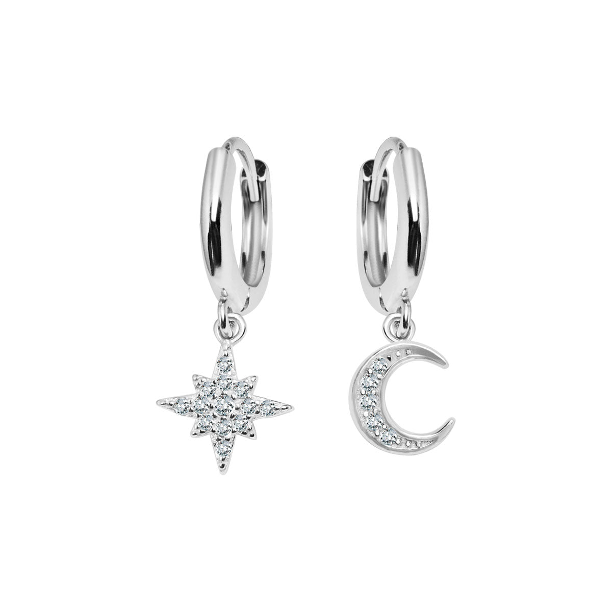 Kolczyki srebrne z cyrkoniami - Verona