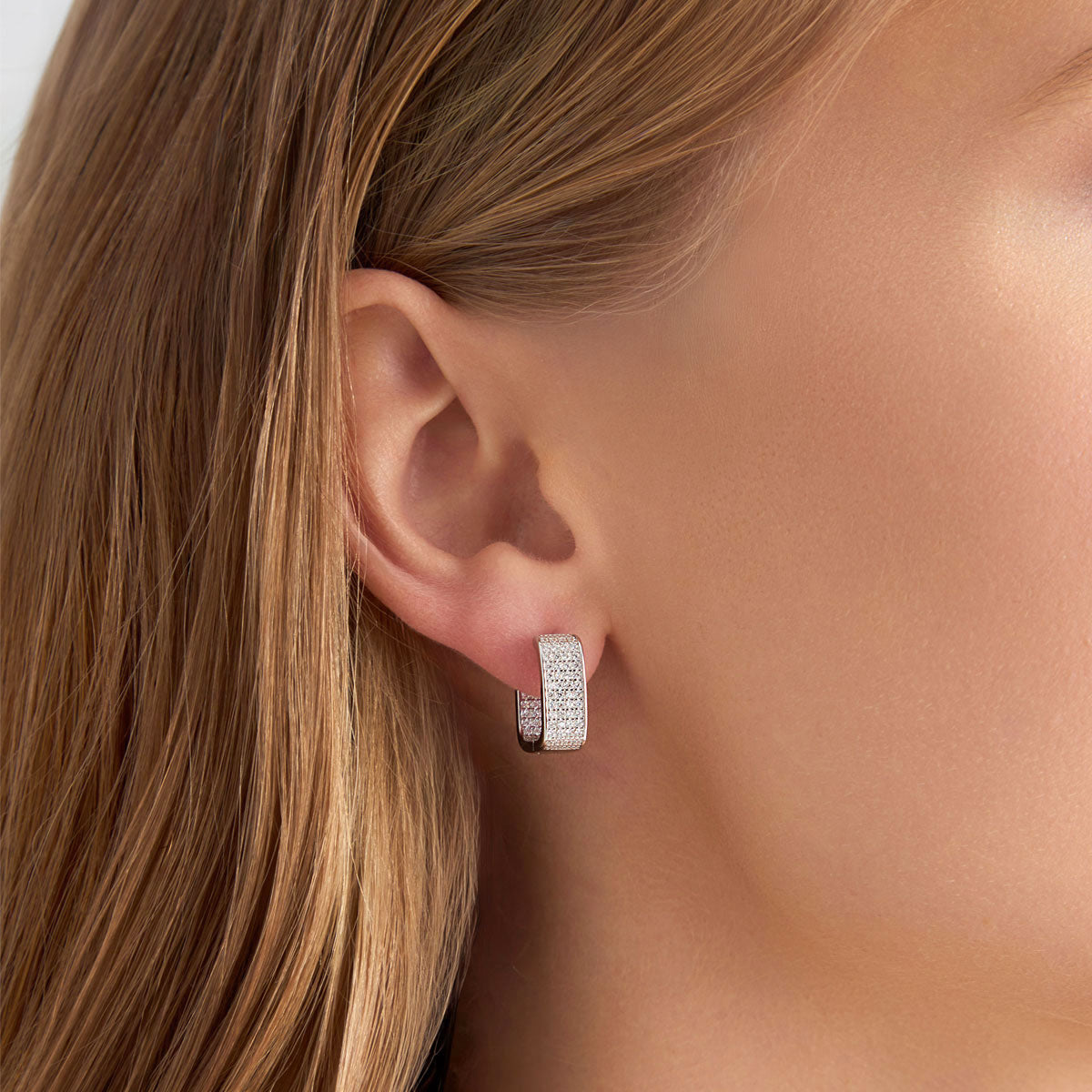 Kolczyki srebrne z cyrkoniami