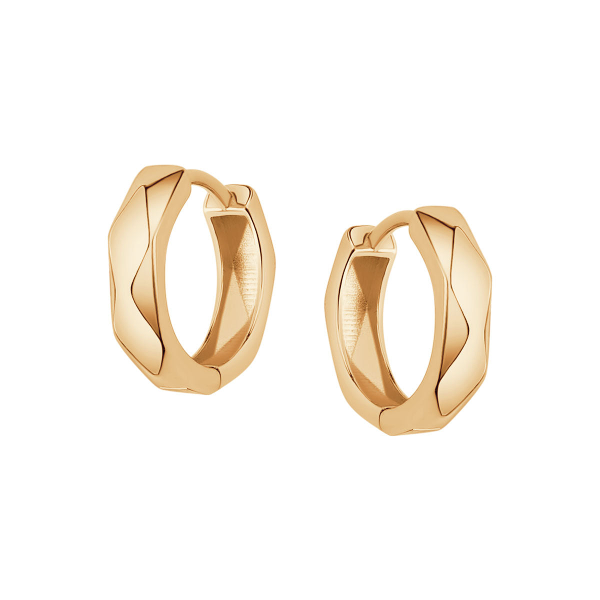 Kolczyki srebrne pozłacane - koła