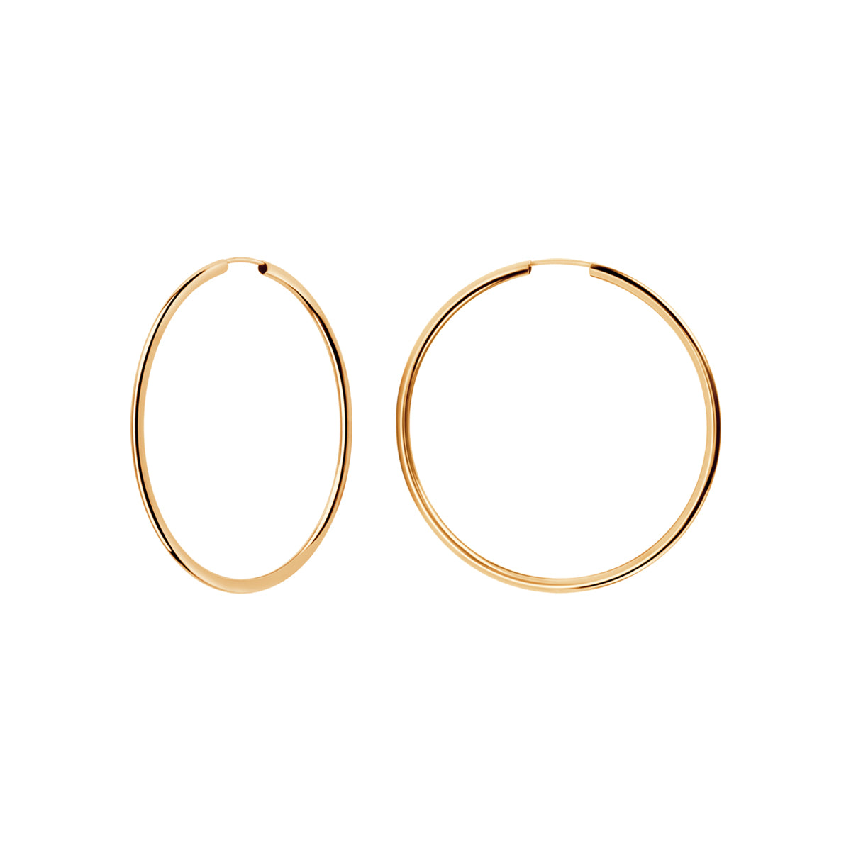 Kolczyki złote - koła - Verona