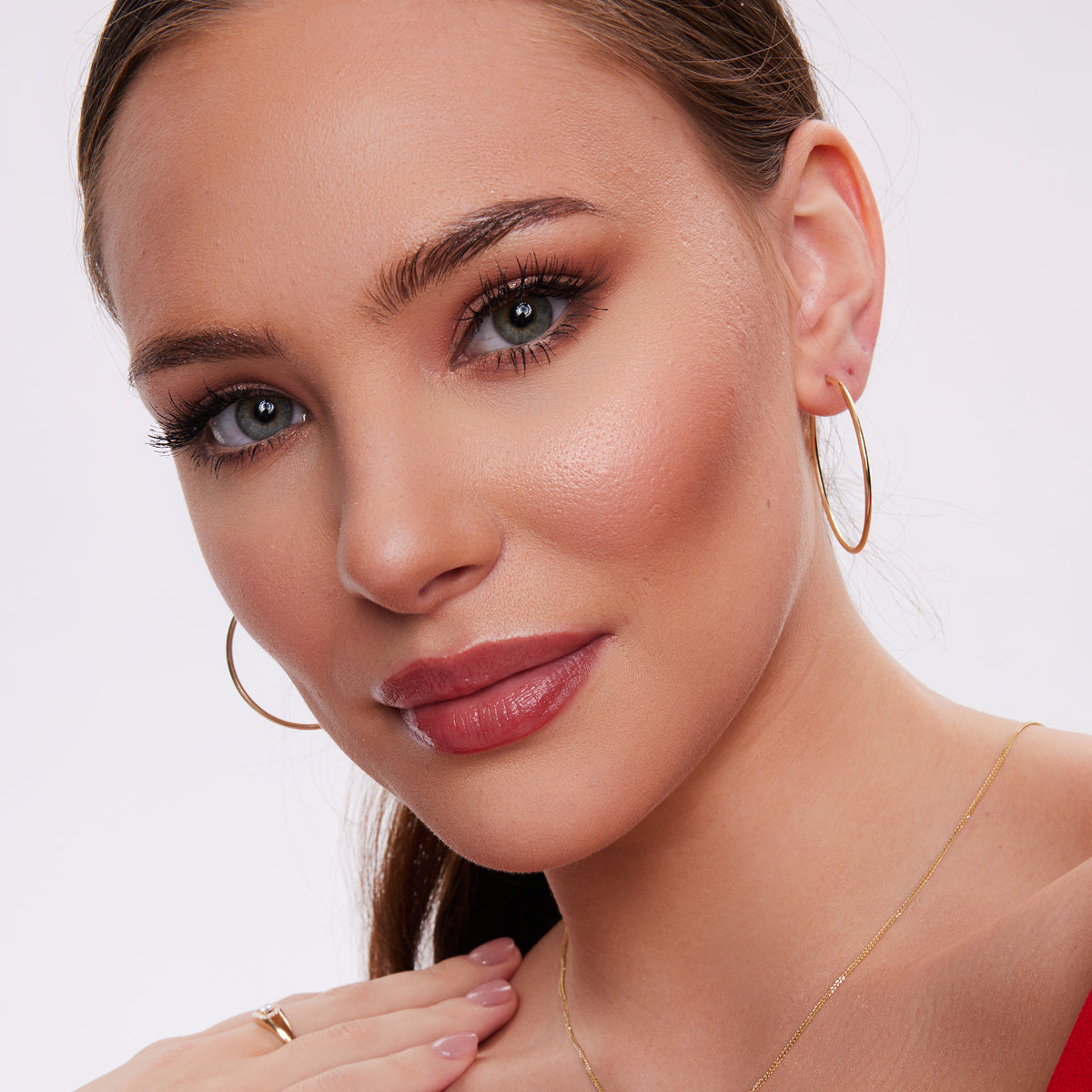 Kolczyki złote - koła - Verona