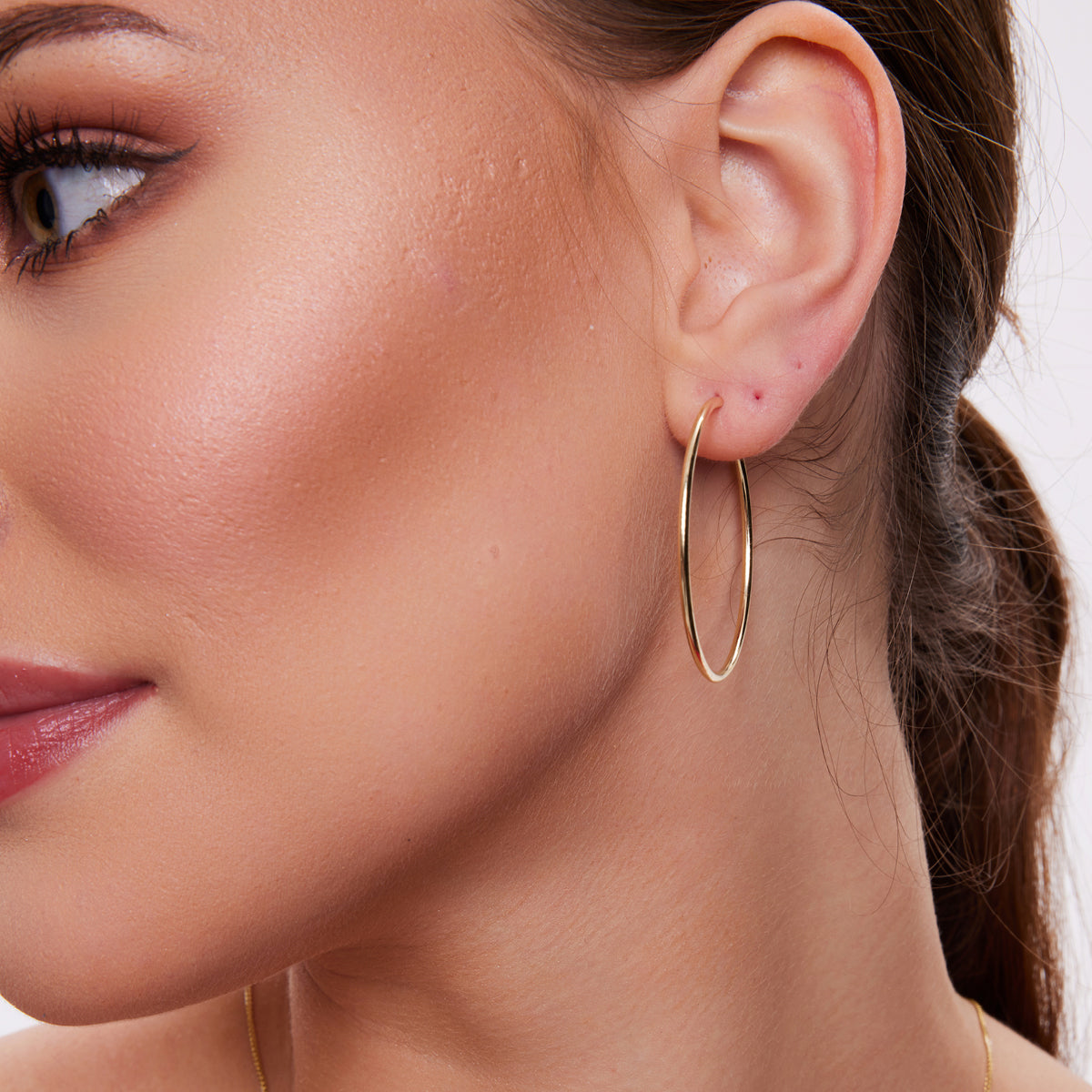 Kolczyki złote - koła - Verona