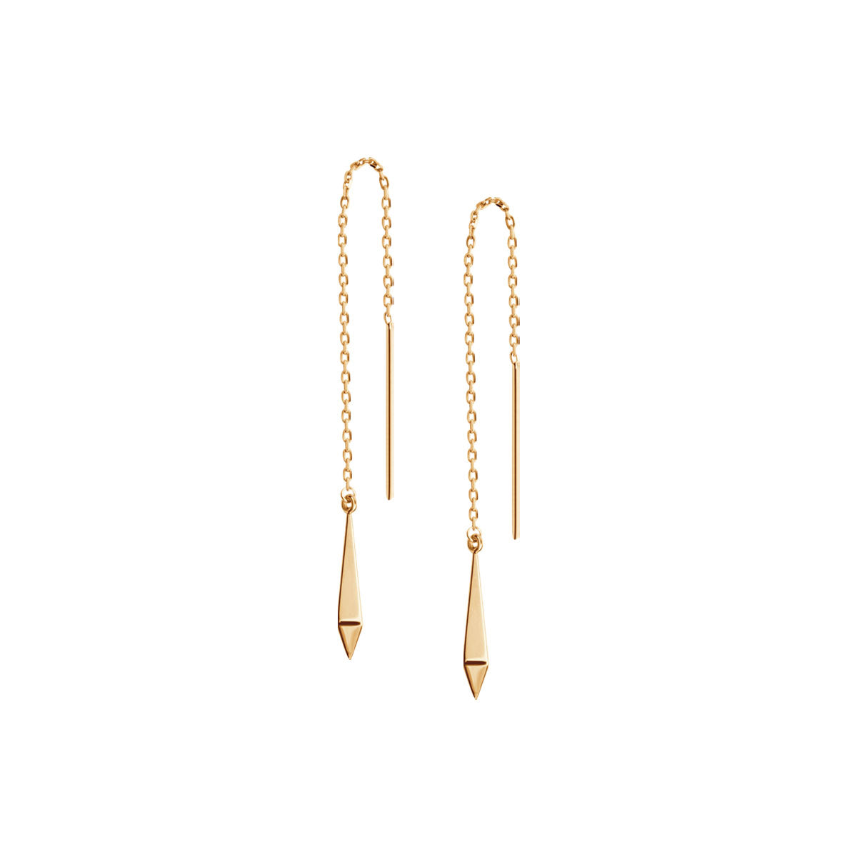 Kolczyki złote wiszące