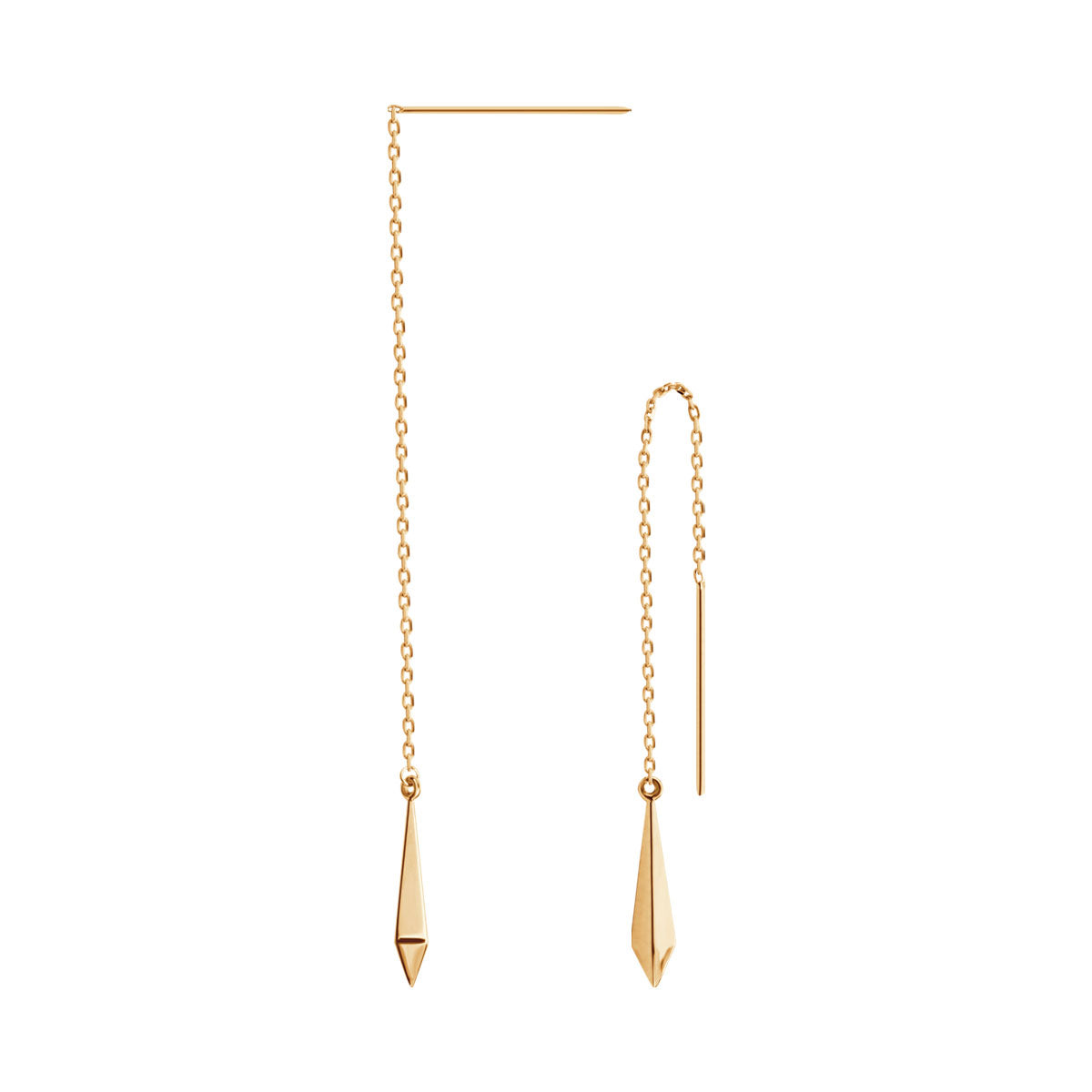 Kolczyki złote wiszące