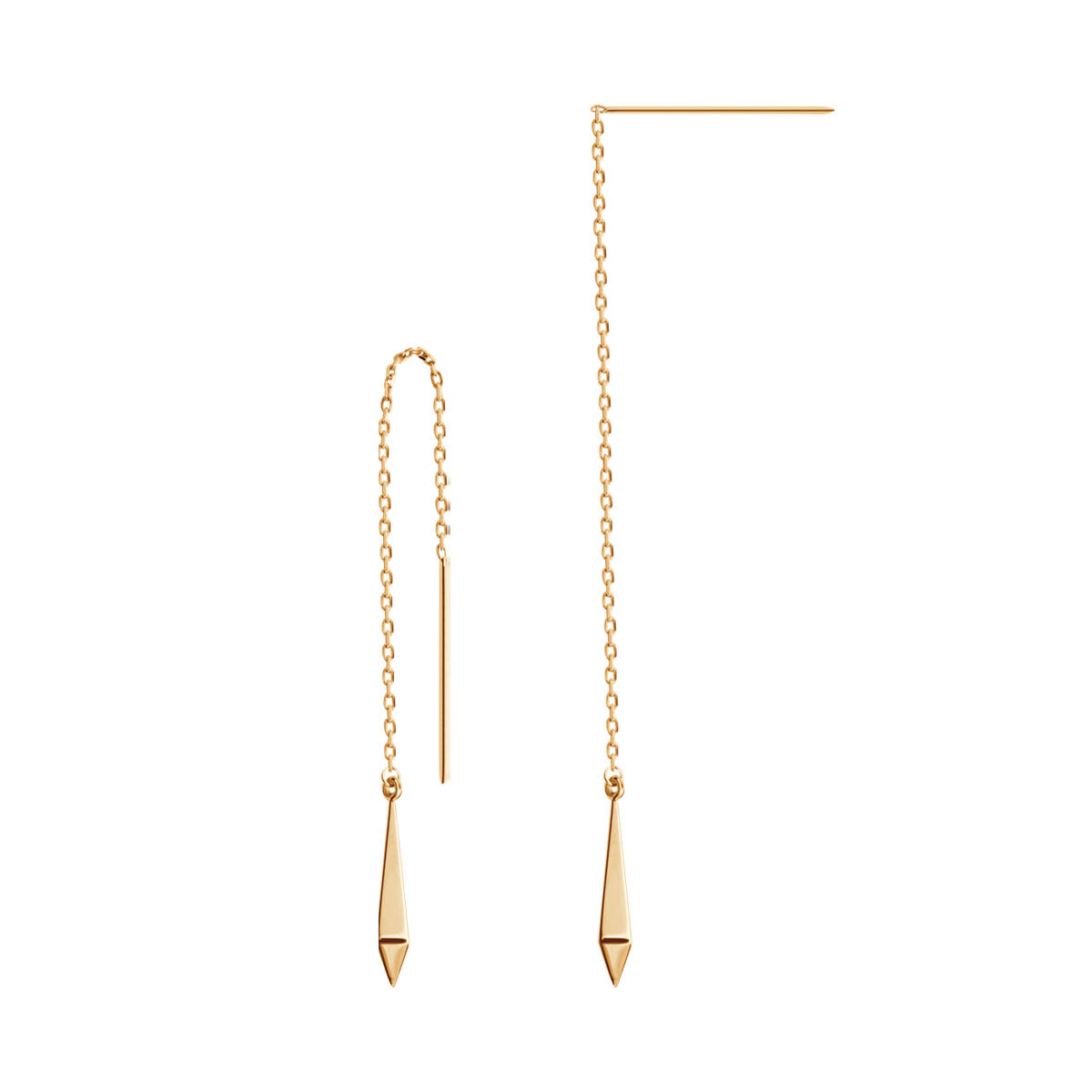 Kolczyki złote wiszące